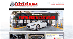 Desktop Screenshot of playavistacarwash.com